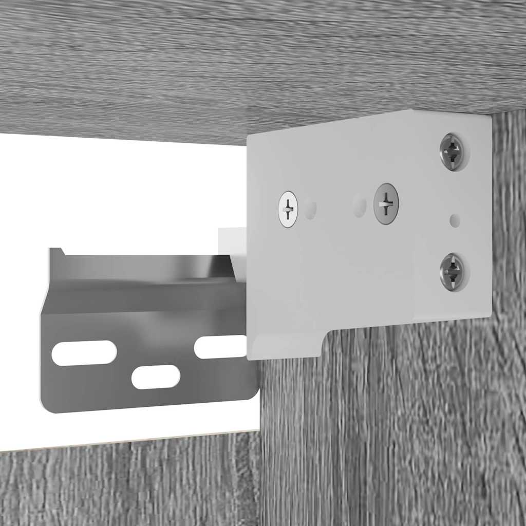 Wall Mounted TV Cabinet Grey Sonoma 30.5x30x30 cm - Bargainia.com - 