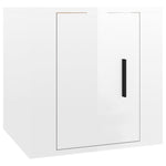 Wall Mounted TV Cabinet High Gloss White 40x34,5x40 cm - Bargainia.com - 