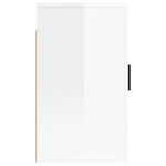 Wall Mounted TV Cabinet High Gloss White 40x34.5x60 cm - Bargainia.com - 