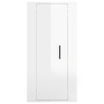 Wall Mounted TV Cabinet High Gloss White 40x34,5x80 cm - Bargainia.com - 