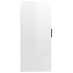 Wall Mounted TV Cabinet High Gloss White 40x34,5x80 cm - Bargainia.com - 