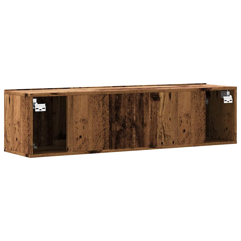 Wall Mounted TV Cabinet Old Wood 120x30x30 cm Engineered Wood - Bargainia.com - 