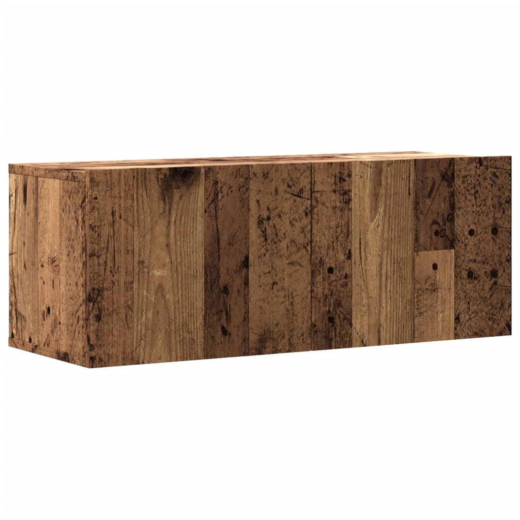Wall Mounted TV Cabinet Old Wood 80x30x30 cm Engineered Wood - Bargainia.com - 8721158435415 - 856016