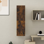 Wall - mounted TV Cabinet Smoked Oak 30.5x30x110 cm - Bargainia.com - 
