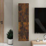 Wall - mounted TV Cabinet Smoked Oak 30.5x30x110 cm - Bargainia.com - 