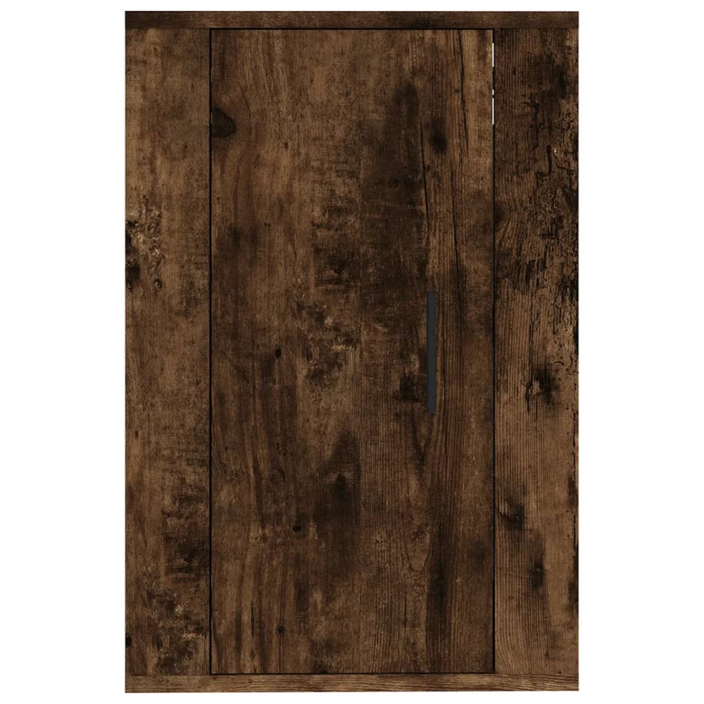 Wall Mounted TV Cabinet Smoked Oak 40x34.5x60 cm - Bargainia.com - 