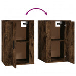 Wall Mounted TV Cabinet Smoked Oak 40x34.5x60 cm - Bargainia.com - 