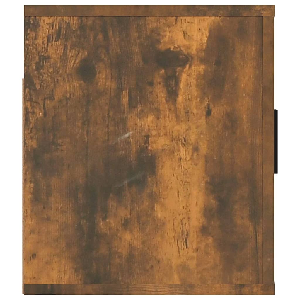 Wall Mounted TV Cabinet Smoked Oak 80x34.5x40 cm - Bargainia.com - 