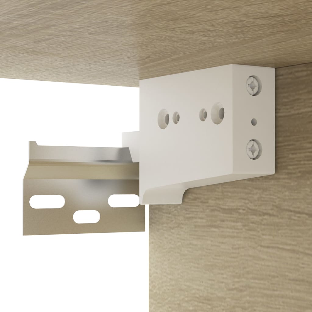 Wall - Mounted TV Cabinet Sonoma Oak 102x35x35 cm Engineered Wood - Bargainia.com - 