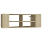 Wall - Mounted TV Cabinet Sonoma Oak 102x35x35 cm Engineered Wood - Bargainia.com - 