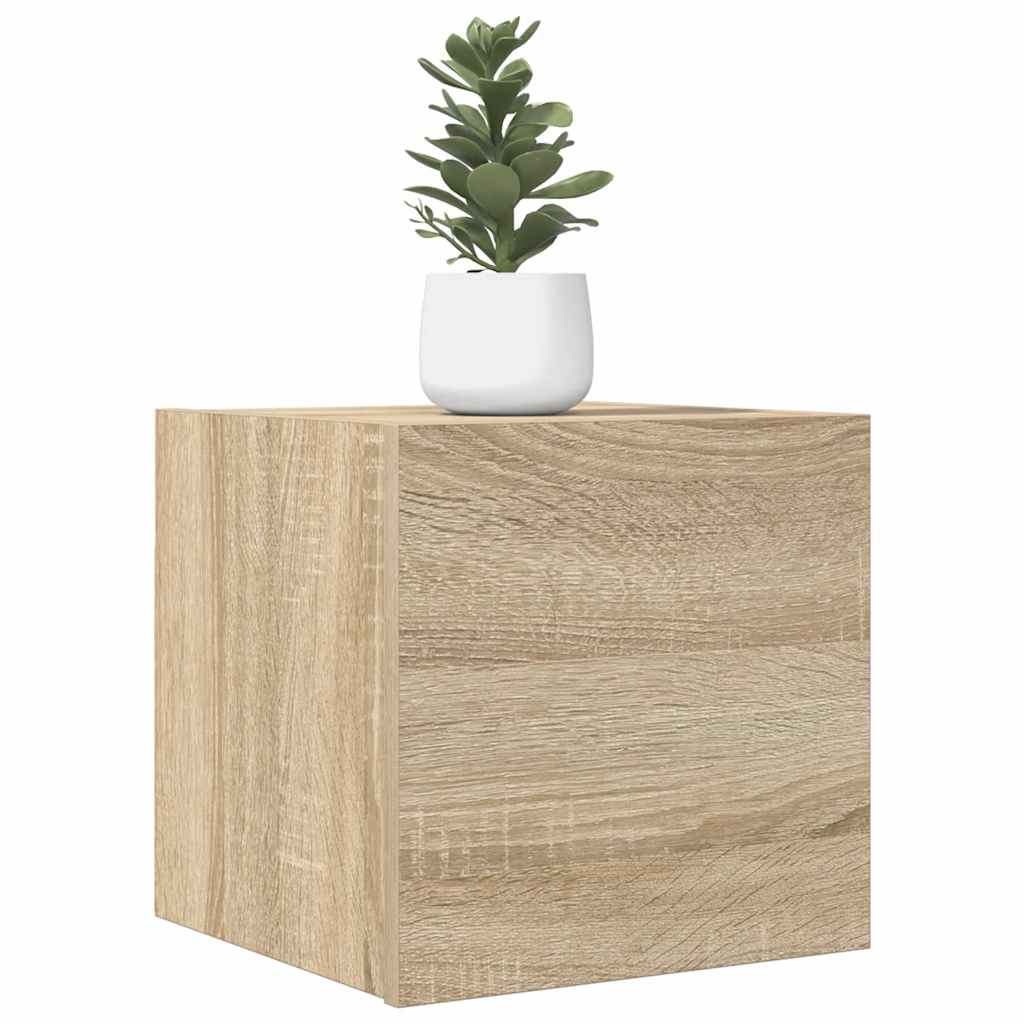 Wall Mounted TV Cabinet Sonoma Oak 30.5x30x30 cm - Bargainia.com - 8720286353349 - 804490
