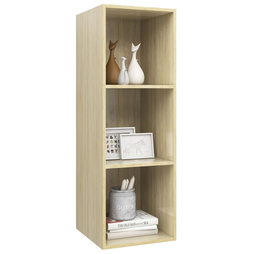 Wall - mounted TV Cabinet Sonoma Oak 37x37x107 cm Engineered Wood - Bargainia.com - 8720286353912 - 805483