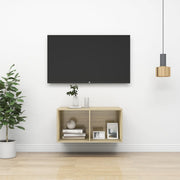 Wall - mounted TV Cabinet Sonoma Oak 37x37x72 cm Engineered Wood - Bargainia.com - 8720286353820 - 805474