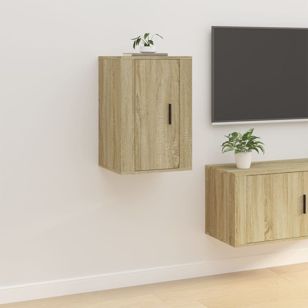 Wall Mounted TV Cabinet Sonoma Oak 40x34.5x60 cm - Bargainia.com - 8720845667719 - 816662