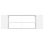 Wall - Mounted TV Cabinet White 102x35x35 cm Engineered Wood - Bargainia.com - 