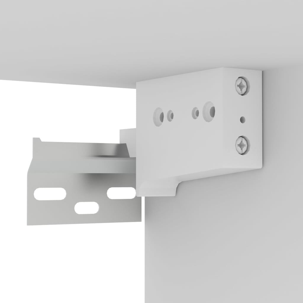 Wall - Mounted TV Cabinet White 102x35x35 cm Engineered Wood - Bargainia.com - 