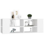 Wall - Mounted TV Cabinet White 102x35x35 cm Engineered Wood - Bargainia.com - 