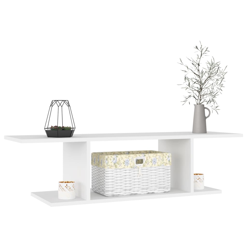 Wall Mounted TV Cabinet White 103x30x26.5 cm - Bargainia.com - 