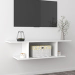 Wall Mounted TV Cabinet White 103x30x26.5 cm - Bargainia.com - 