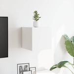 Wall Mounted TV Cabinet White 30.5x30x30 cm - Bargainia.com - 