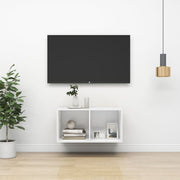 Wall - mounted TV Cabinet White 37x37x72 cm Engineered Wood - Bargainia.com - 8720286353790 - 805471
