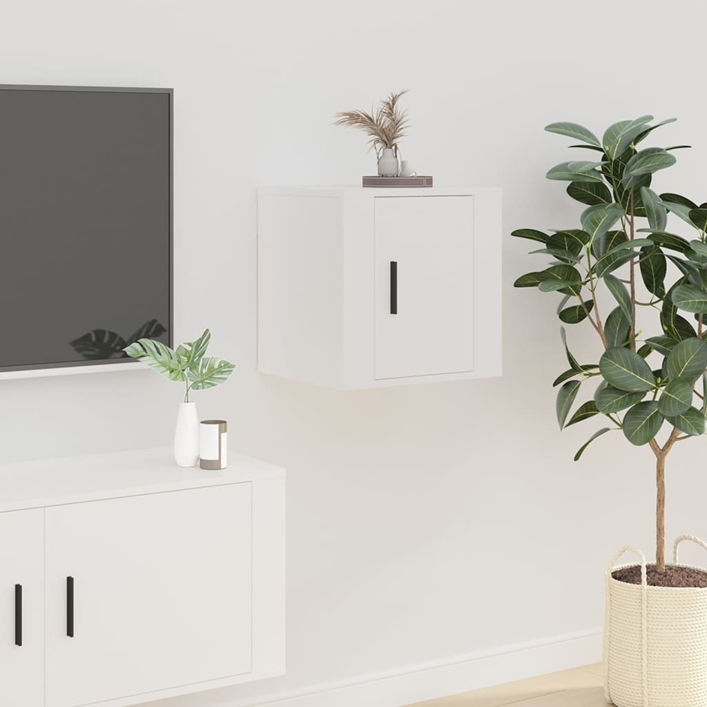 Wall Mounted TV Cabinet White 40x34,5x40 cm - Bargainia.com - 