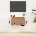 Wall Mounted TV Cabinet White 80x34.5x40 cm - Bargainia.com - 