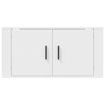 Wall Mounted TV Cabinet White 80x34.5x40 cm - Bargainia.com - 