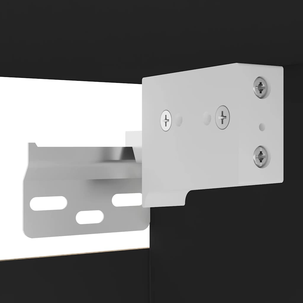 Wall Mounted TV Cabinets 2 pcs Black 30.5x30x30 cm - Bargainia.com - 