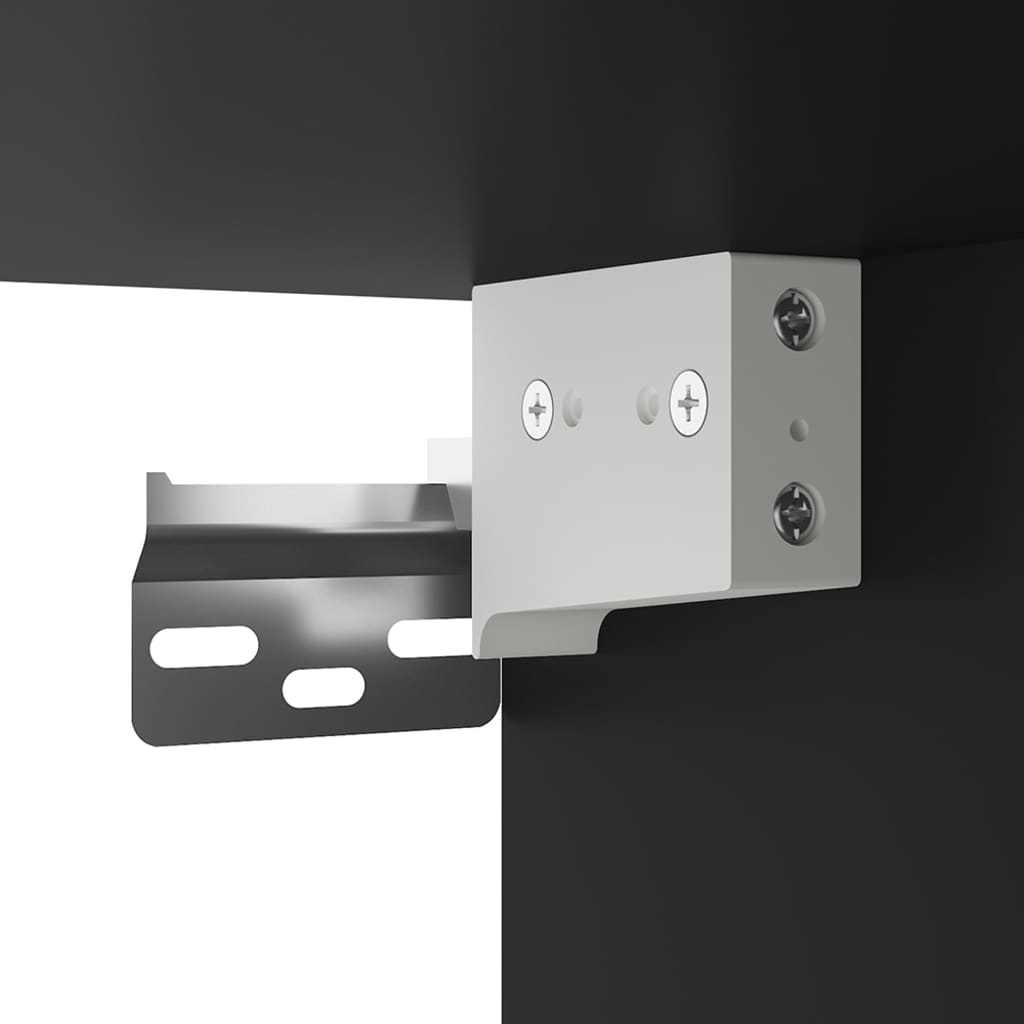 Wall Mounted TV Cabinets 2 pcs Black 40x34.5x40 cm - Bargainia.com - 