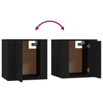 Wall Mounted TV Cabinets 2 pcs Black 40x34.5x40 cm - Bargainia.com - 