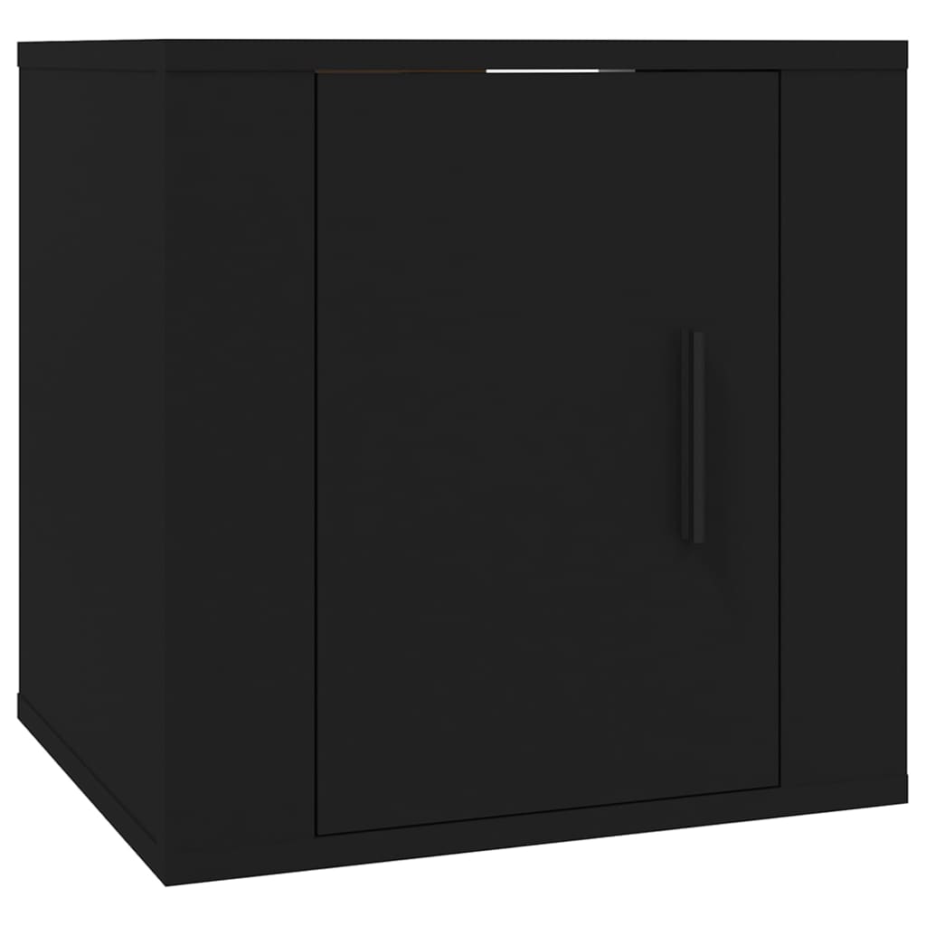 Wall Mounted TV Cabinets 2 pcs Black 40x34.5x40 cm - Bargainia.com - 