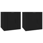 Wall Mounted TV Cabinets 2 pcs Black 40x34.5x40 cm - Bargainia.com - 