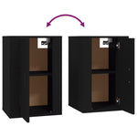 Wall Mounted TV Cabinets 2 pcs Black 40x34.5x60 cm - Bargainia.com - 