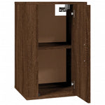 Wall Mounted TV Cabinets 2 pcs Brown Oak 40x34.5x60 cm - Bargainia.com - 