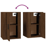 Wall Mounted TV Cabinets 2 pcs Brown Oak 40x34.5x60 cm - Bargainia.com - 