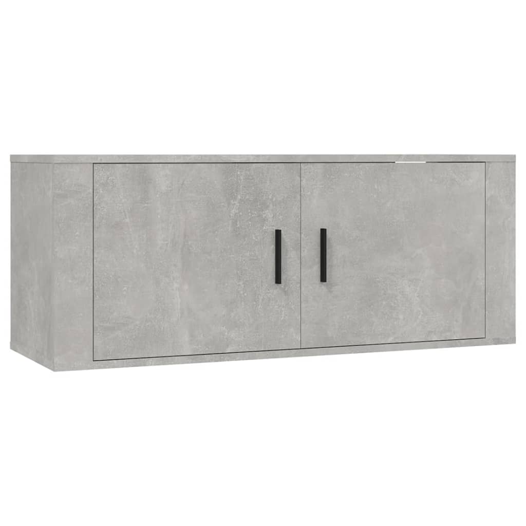 Wall - mounted TV Cabinets 2 pcs Concrete Grey 100x34.5x40 cm - Bargainia.com - 