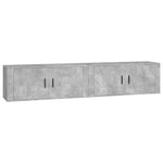 Wall - mounted TV Cabinets 2 pcs Concrete Grey 100x34.5x40 cm - Bargainia.com - 