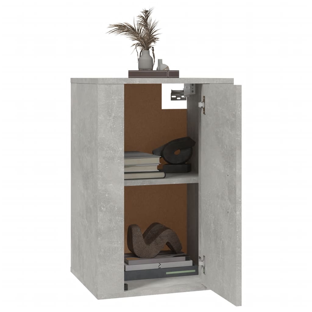 Wall Mounted TV Cabinets 2 pcs Concrete Grey 40x34.5x60 cm - Bargainia.com - 
