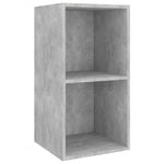 Wall - mounted TV Cabinets 2 pcs Concrete Grey Engineered Wood - Bargainia.com - 