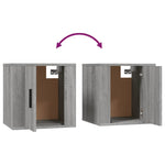 Wall Mounted TV Cabinets 2 pcs Grey Sonoma 40x34.5x40 cm - Bargainia.com - 