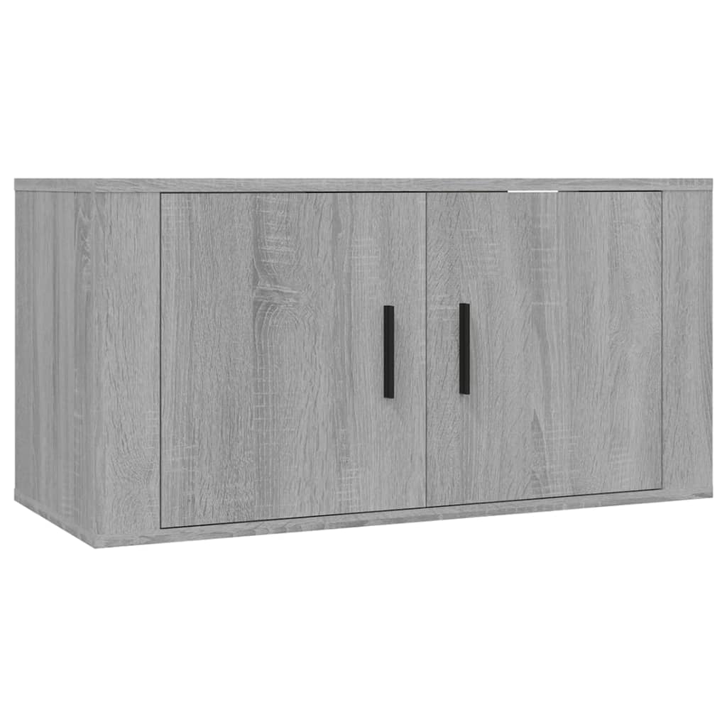 Wall - mounted TV Cabinets 2 pcs Grey Sonoma 80x34.5x40 cm - Bargainia.com - 