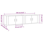 Wall - mounted TV Cabinets 2 pcs Grey Sonoma 80x34.5x40 cm - Bargainia.com - 