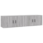 Wall - mounted TV Cabinets 2 pcs Grey Sonoma 80x34.5x40 cm - Bargainia.com - 