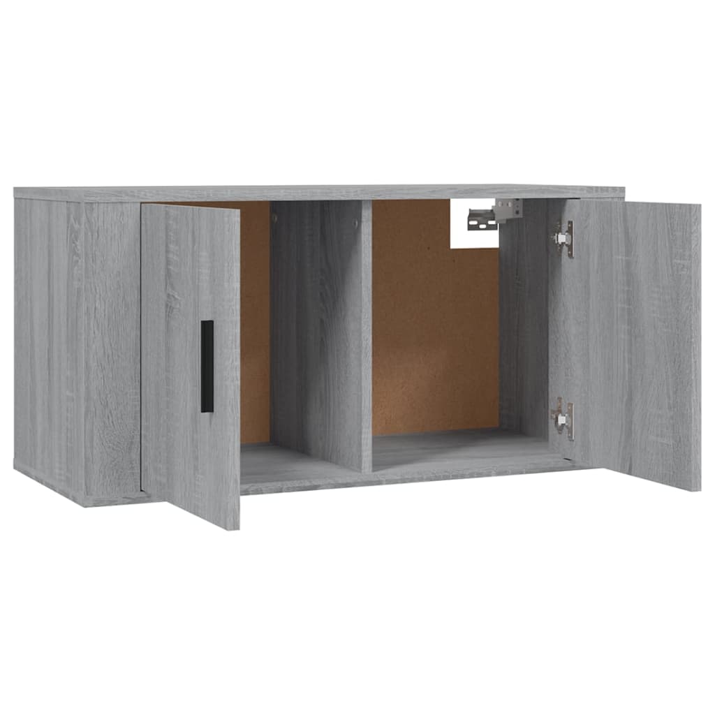 Wall - mounted TV Cabinets 2 pcs Grey Sonoma 80x34.5x40 cm - Bargainia.com - 8720845898403 - 3188356