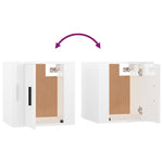 Wall Mounted TV Cabinets 2 pcs High Gloss White 40x34.5x40 cm - Bargainia.com - 