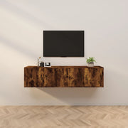 Wall - mounted TV Cabinets 2 pcs Smoked Oak 80x34.5x40 cm - Bargainia.com - 8720845898397 - 3188355