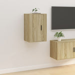 Wall Mounted TV Cabinets 2 pcs Sonoma Oak 40x34.5x60 cm - Bargainia.com - 