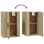 Wall Mounted TV Cabinets 2 pcs Sonoma Oak 40x34.5x60 cm - Bargainia.com - 