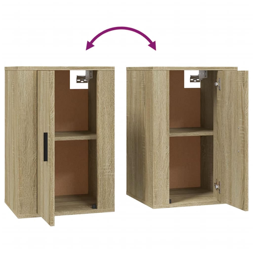 Wall Mounted TV Cabinets 2 pcs Sonoma Oak 40x34.5x60 cm - Bargainia.com - 